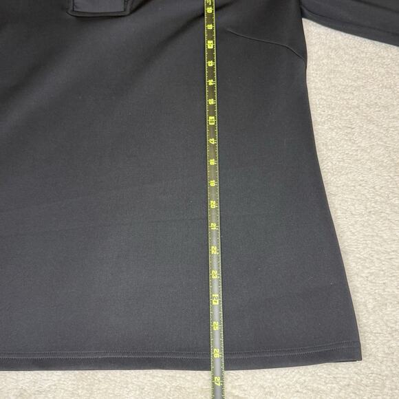 GRETCHEN SCOTT Jersey Ruffneck 3/4 Sleeve Top Black Ruffle Soft Stretch XXL/16 - Picture 9 of 12